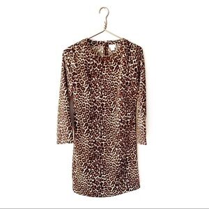 J.Crew | Leopard Print Shift Dress Women’s 00